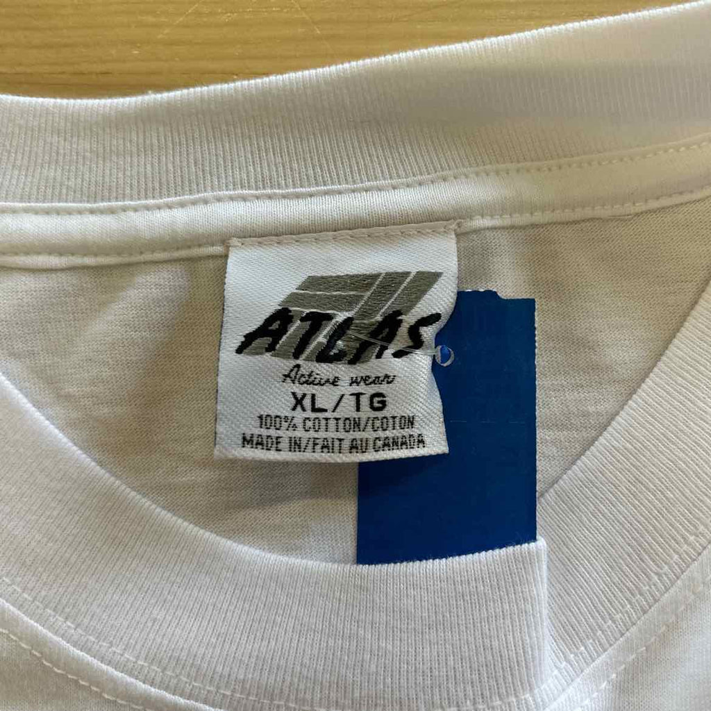 Atlas Size XL White Preloved MENS T-shirt