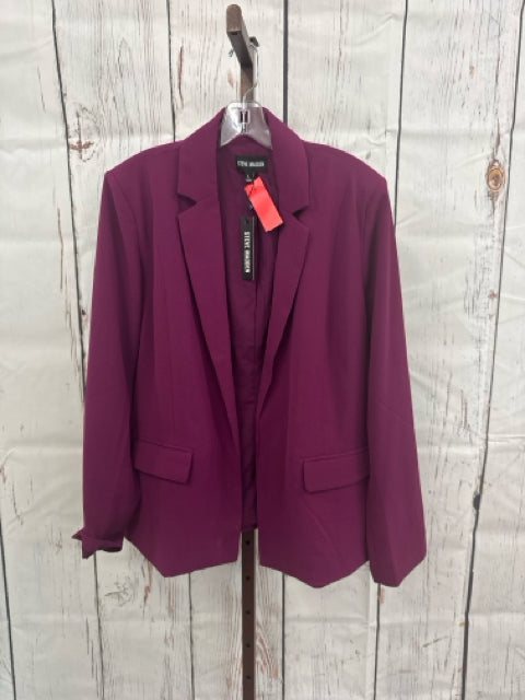 Steve Madden Size L Burgundy Blazer