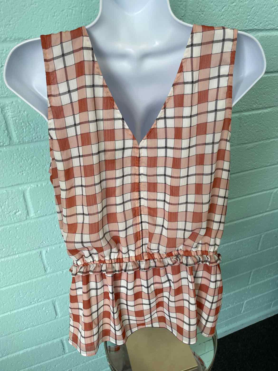 Ann Taylor Size L Rust Sleeveless