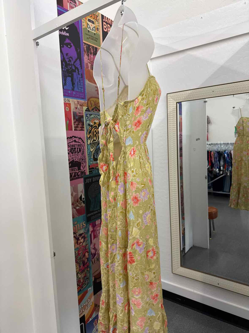 billabong Size XS Green Floral Riviera Romance Sundress NWT