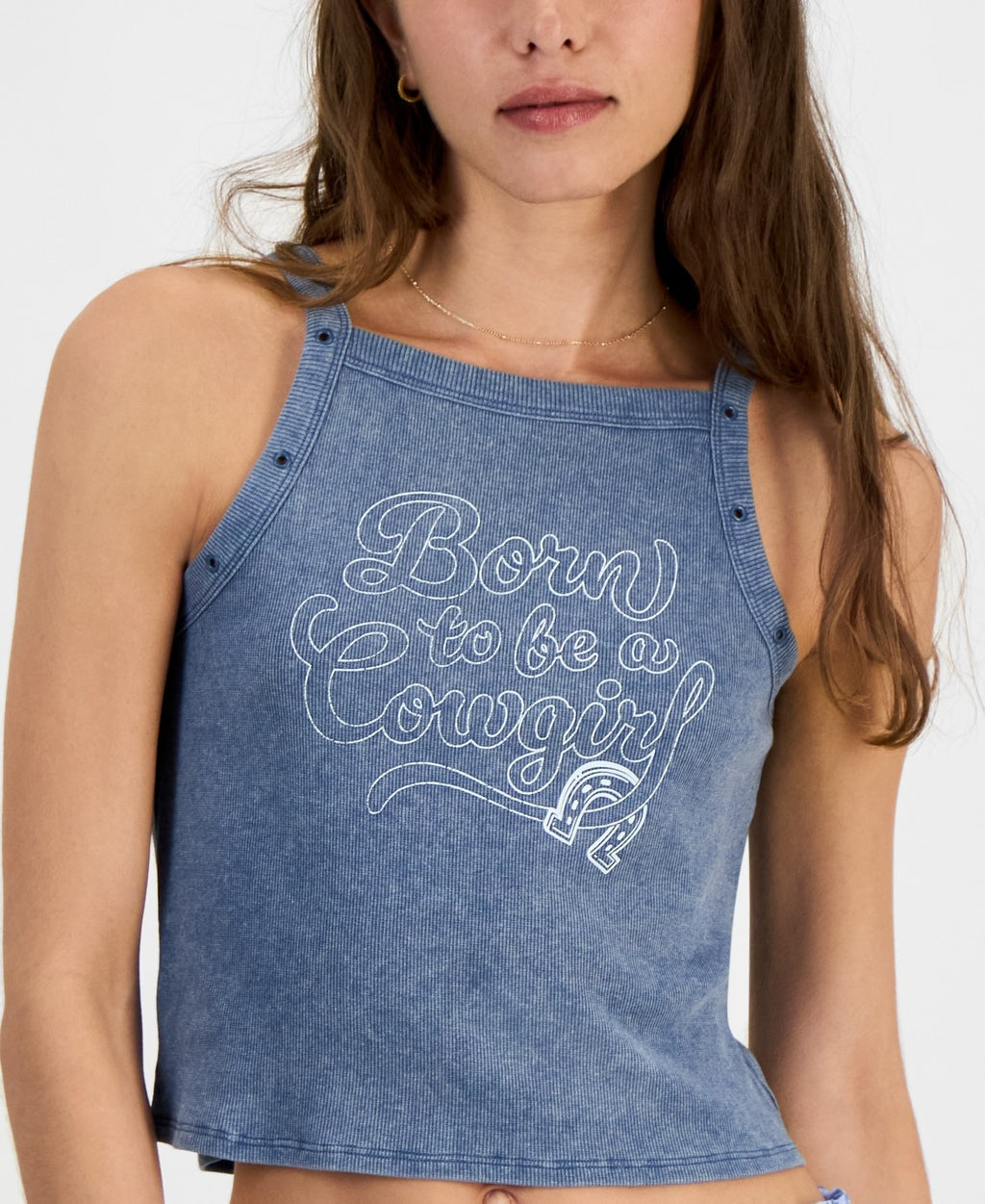 Love Tribe Size S Born to Be a Cowgirl Graphic Tank Top