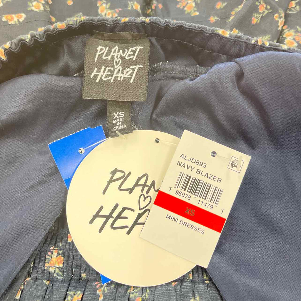 Planet Heart Size XS Blue New Dress