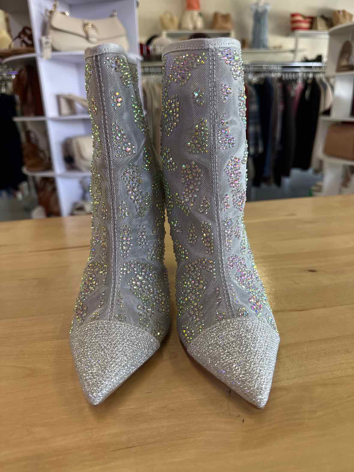 Thalia Sodi Womens Shaylene Embellished S Silver Mes 5M