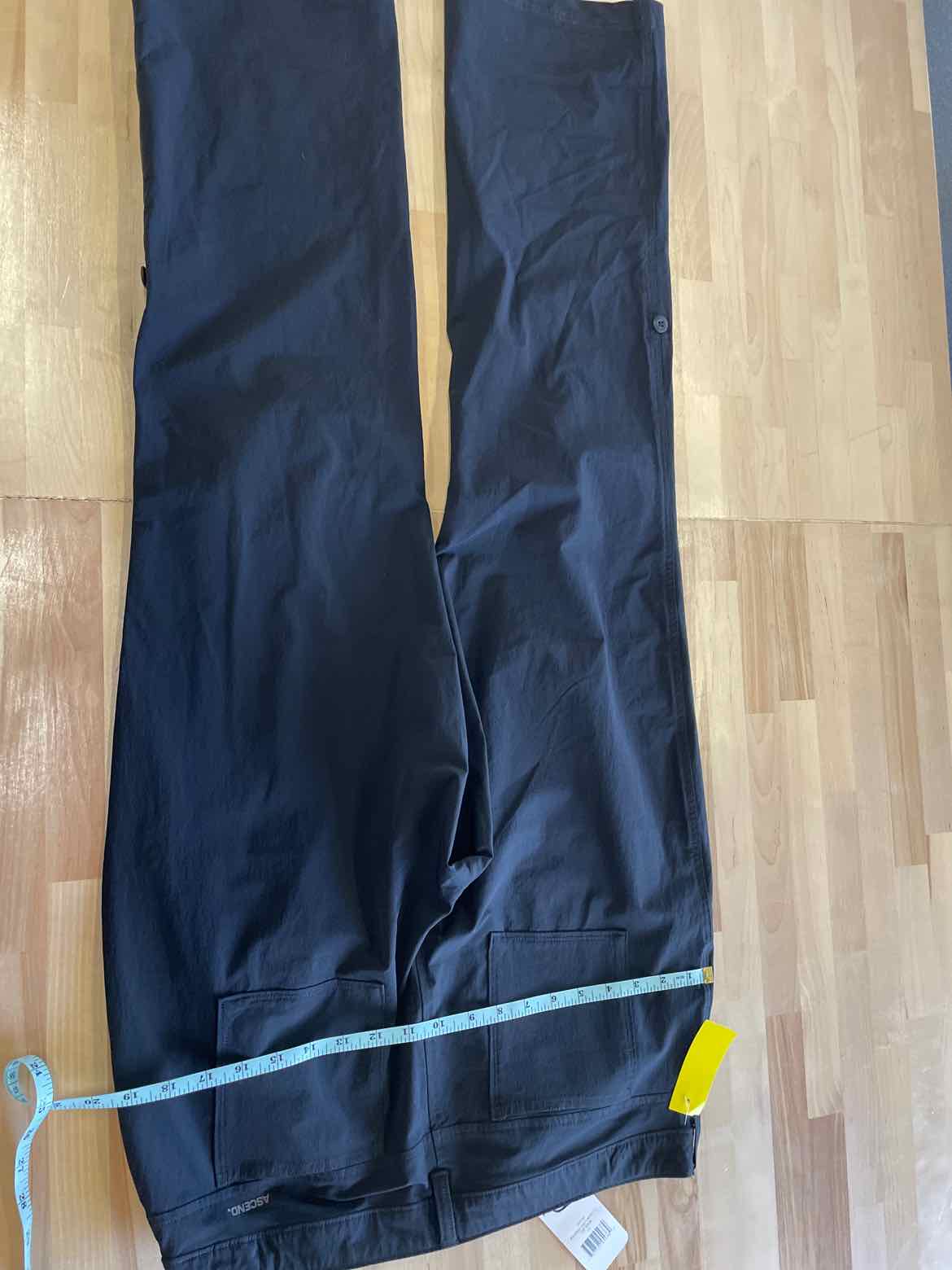 Ascend Size 12 Black MENS Pants