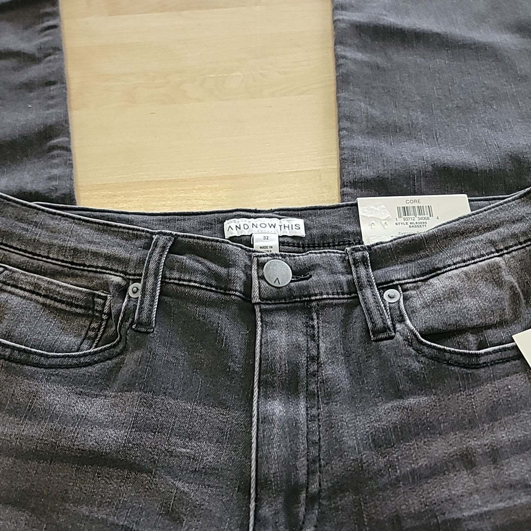 AND NOW THIS Size 32 Black MENS Jeans