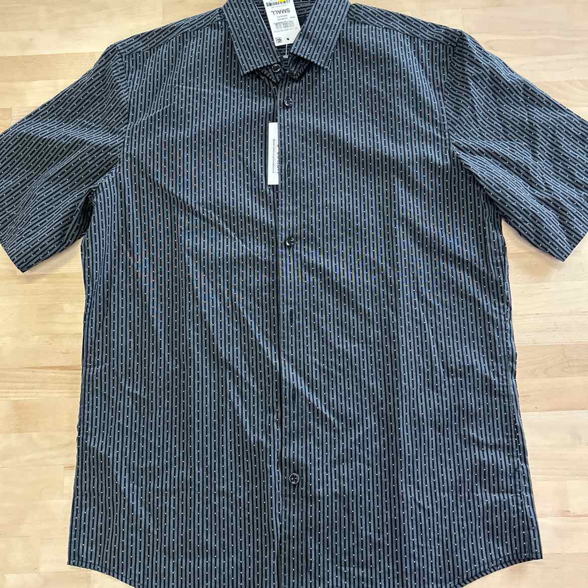 Alfani Men's Regular-Fit Yarn-Dyed Stripe Clip Dobby Button-Down Shirt