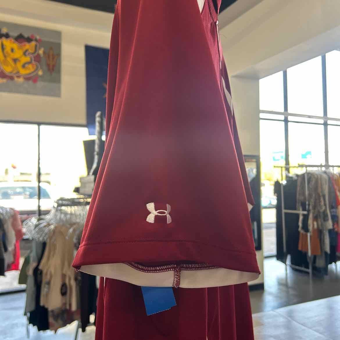 Under Armour Size XXL Red Preloved MENS Polo