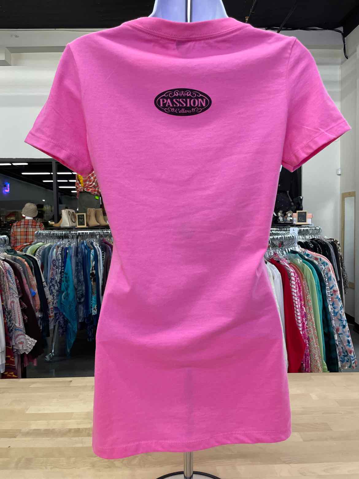 Next Level Size XS Pink T-shirt