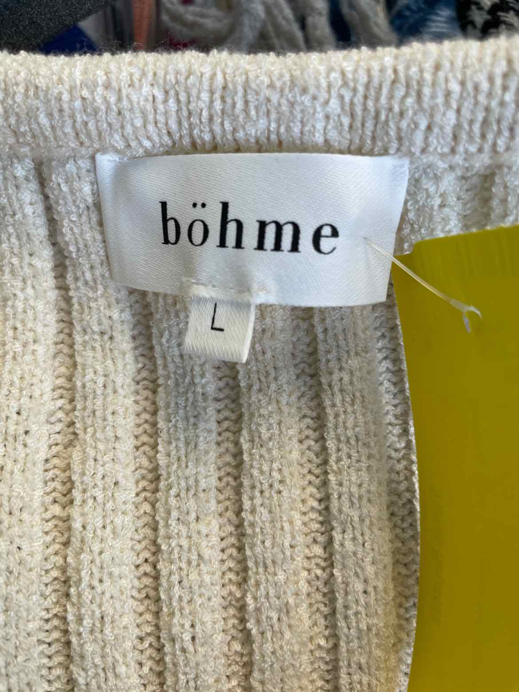 Bohme Size L Cream Vest