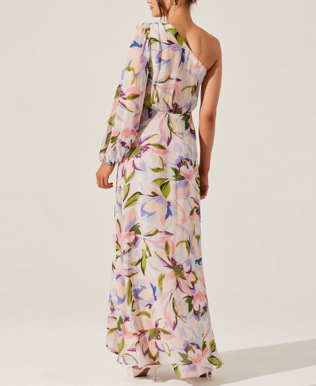 Astr the Label Women's Sandersonia One-Shoulder Maxi Dress - Pink Floral