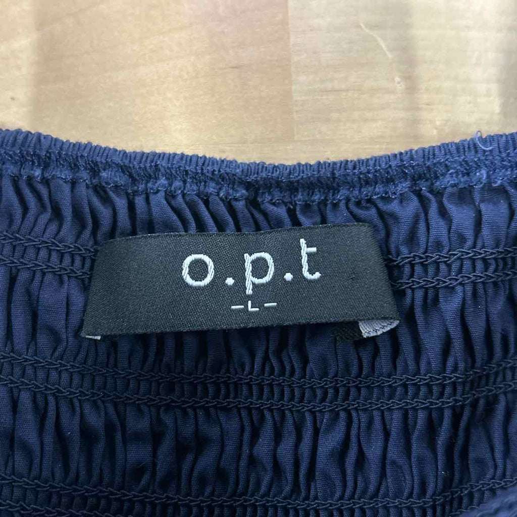 o.p.t. Size L Navy Cotton Preloved Dress