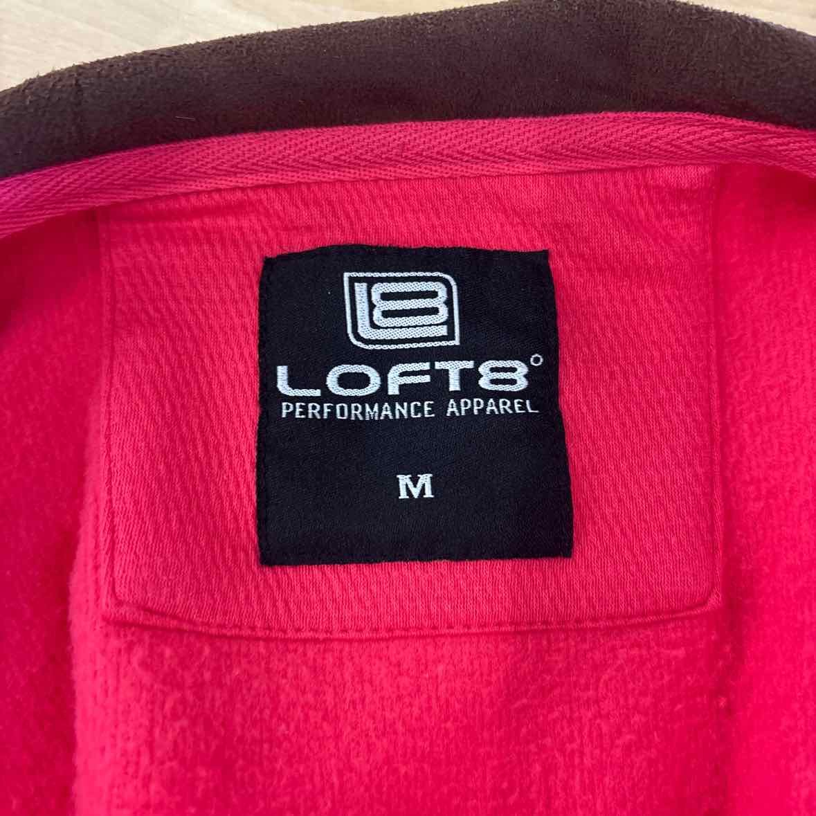 Loft8 Size M Pink Fleece Jacket/Vest