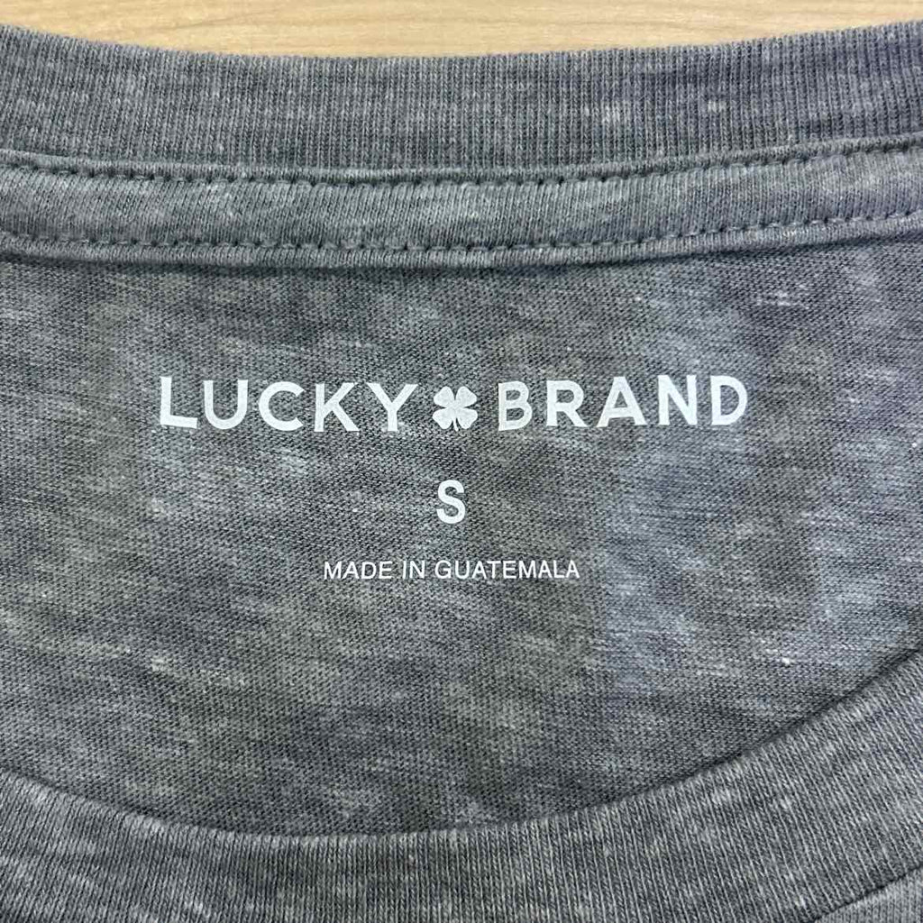 Lucky Brand Size S Gray T-shirt
