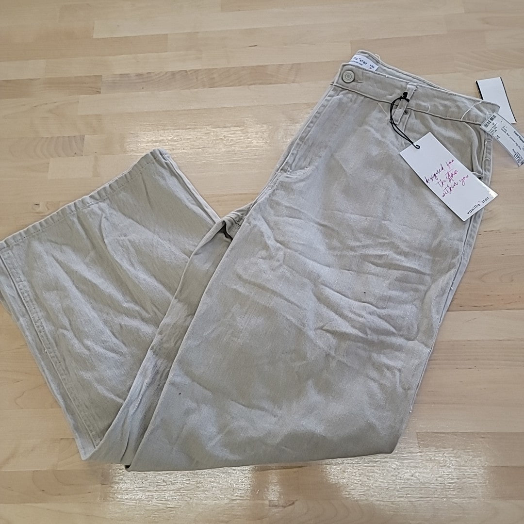 Vanilla Star Juniors' High-Rise Wide-Leg Comfy Jeans