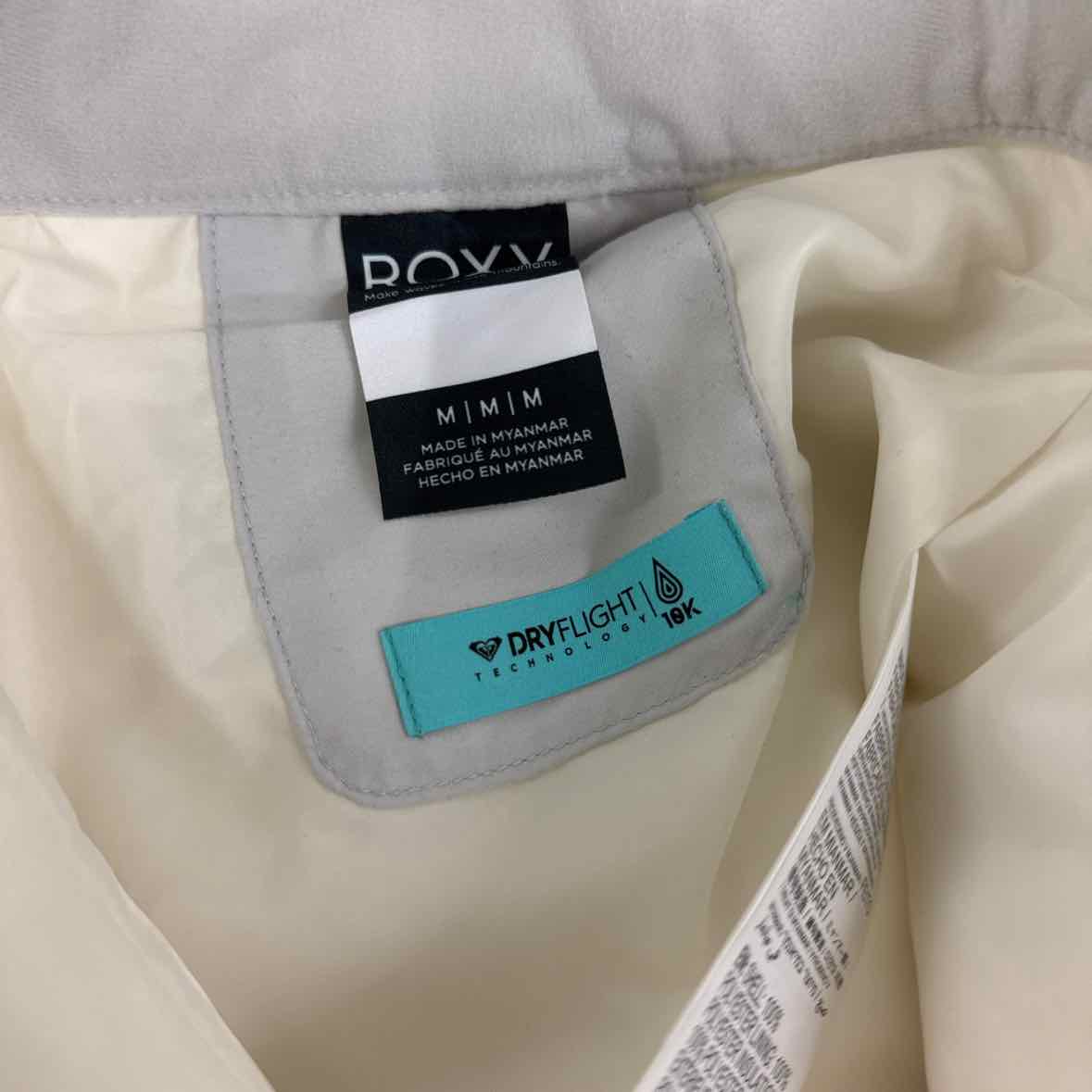 Roxy Size M Cream Snow Pants NWT