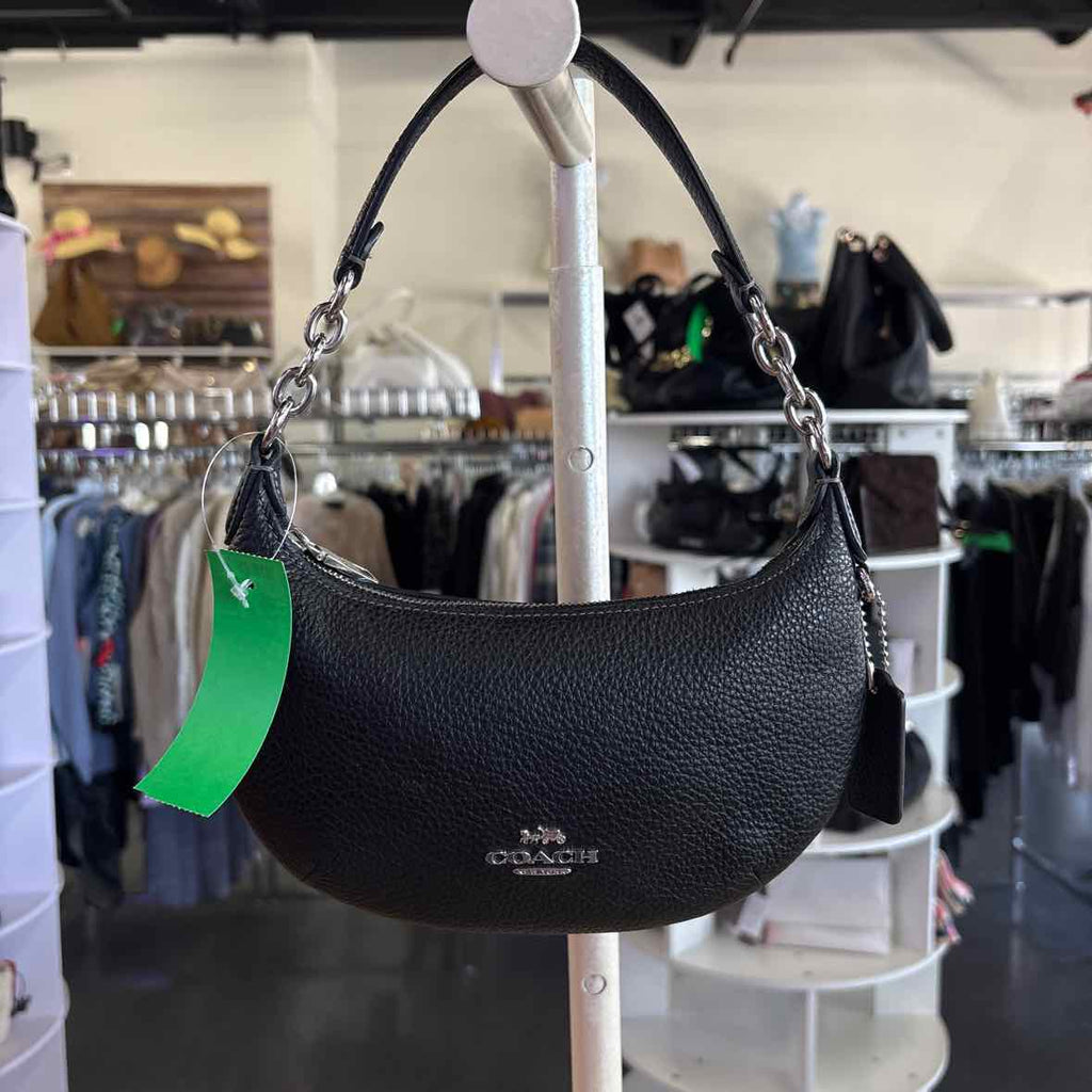 Coach Black Pebbled Leather Purse