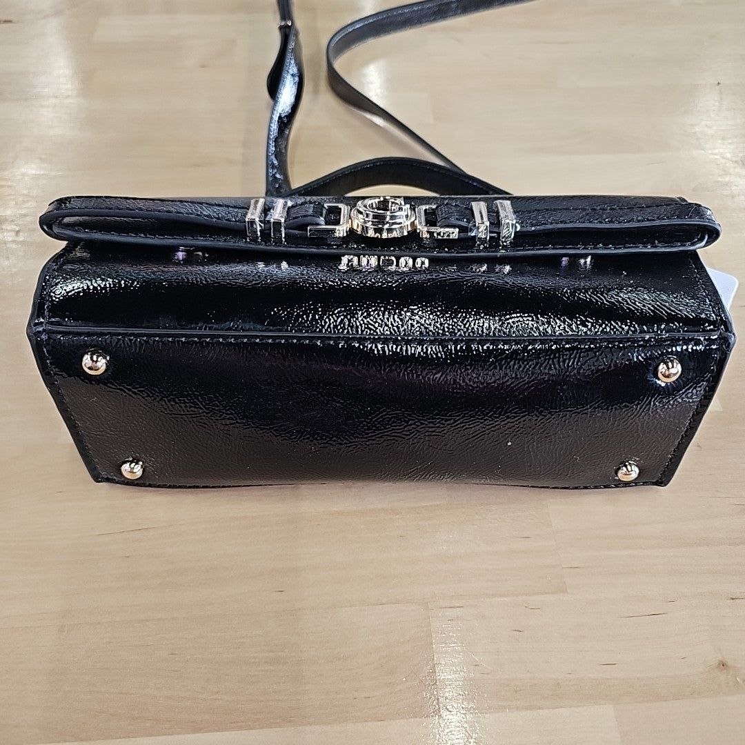 GUESS Black Cirene Top Handle Flap Bag
