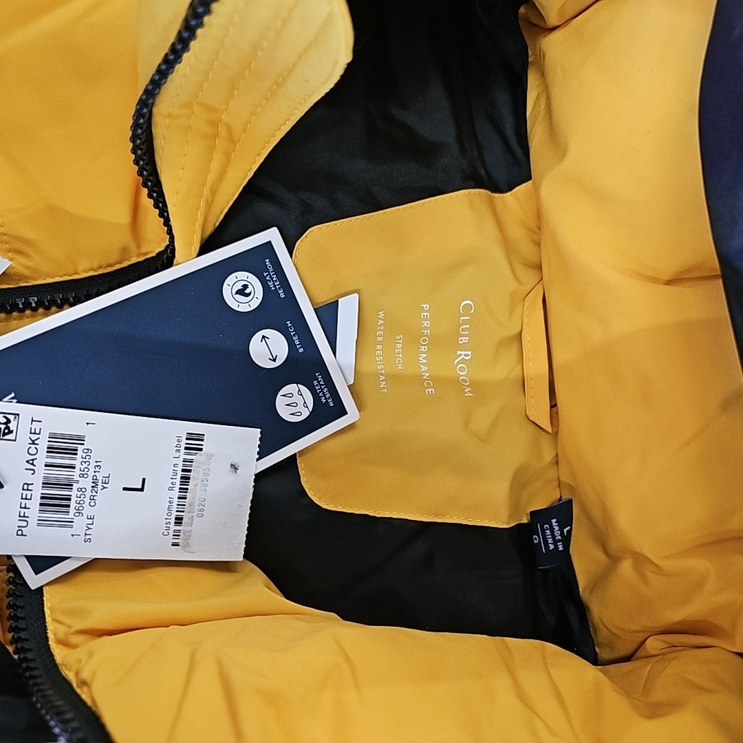 Club Room Men's Size L Yellow MENS Jacket