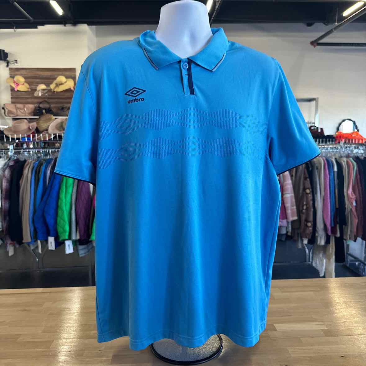 Umbro Size XL Blue MENS Polo