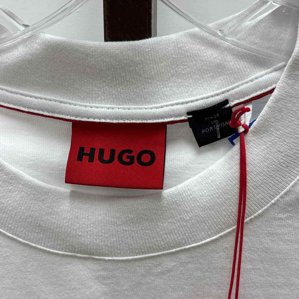 HUGO Size L Men's Dapolino Small Logo Print Tee
