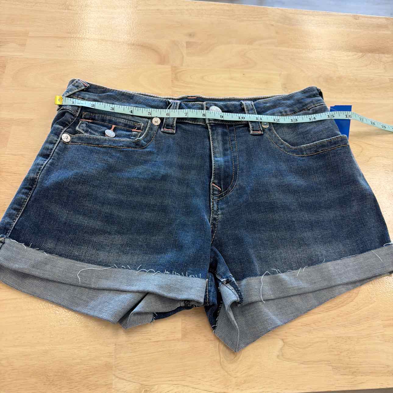 True Religion Women Size 28 Blue New Shorts