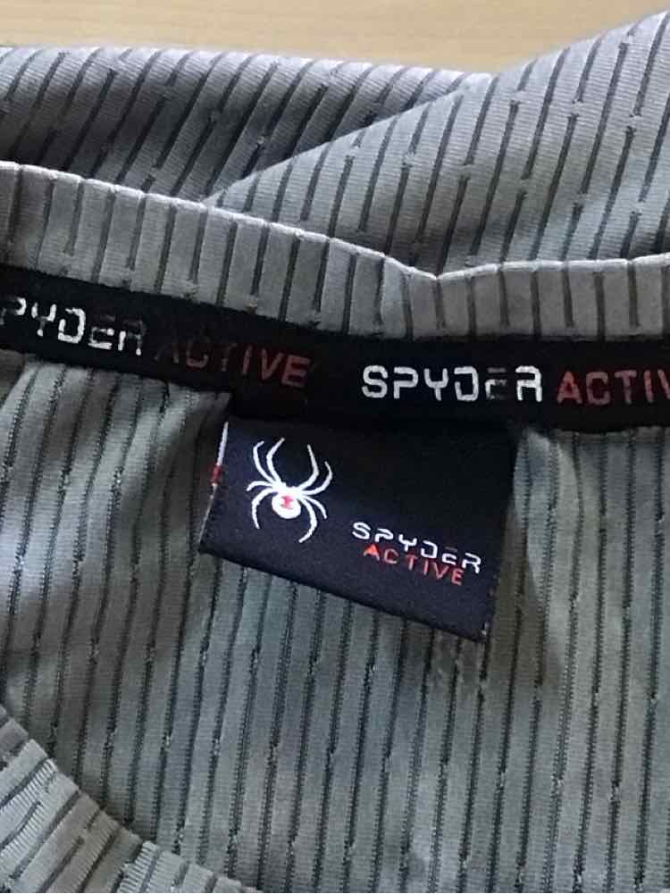 spyder Size M/L Gray MENS Athletic Tee