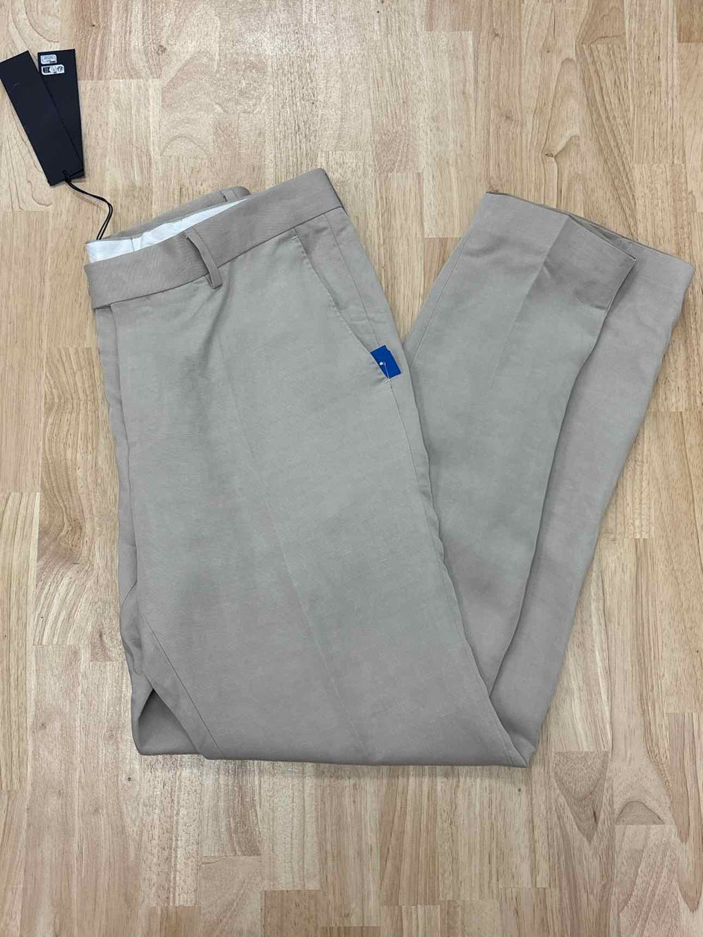 beckham Size 34 Slim-fit Pants with Micro Pattern
