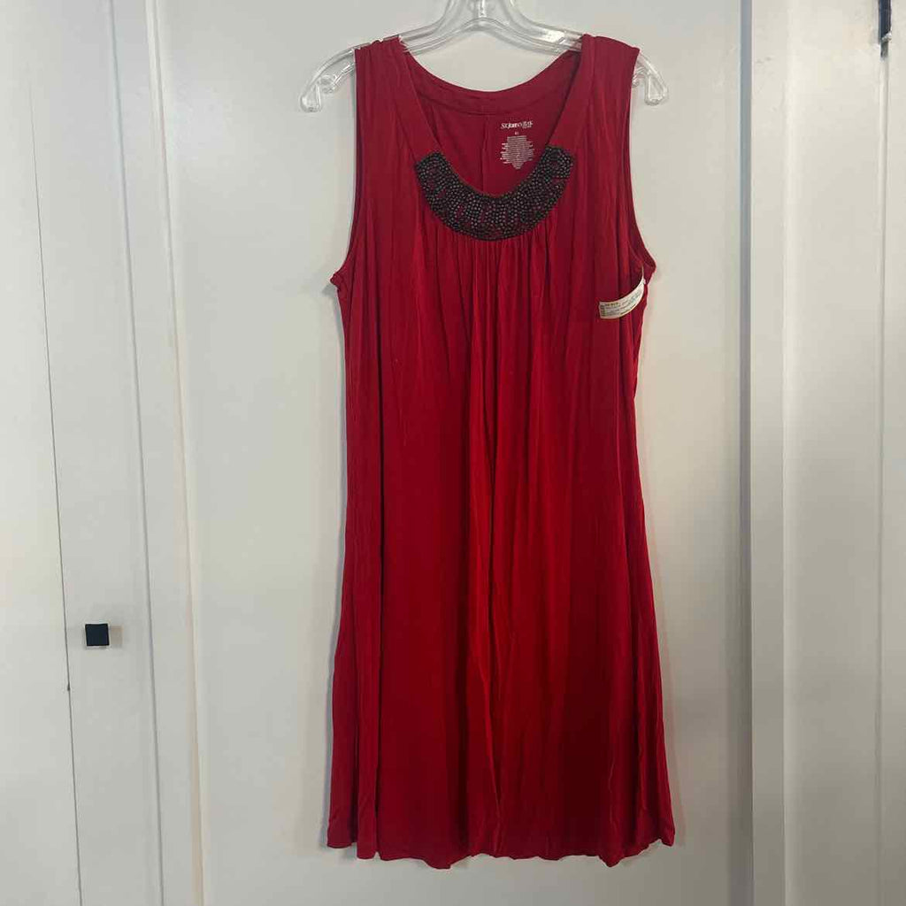 St John's Bay Size XL Red Preloved Dress