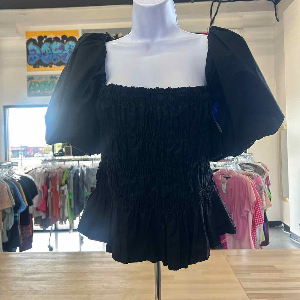 astr Size L Black Preloved Blouse SS