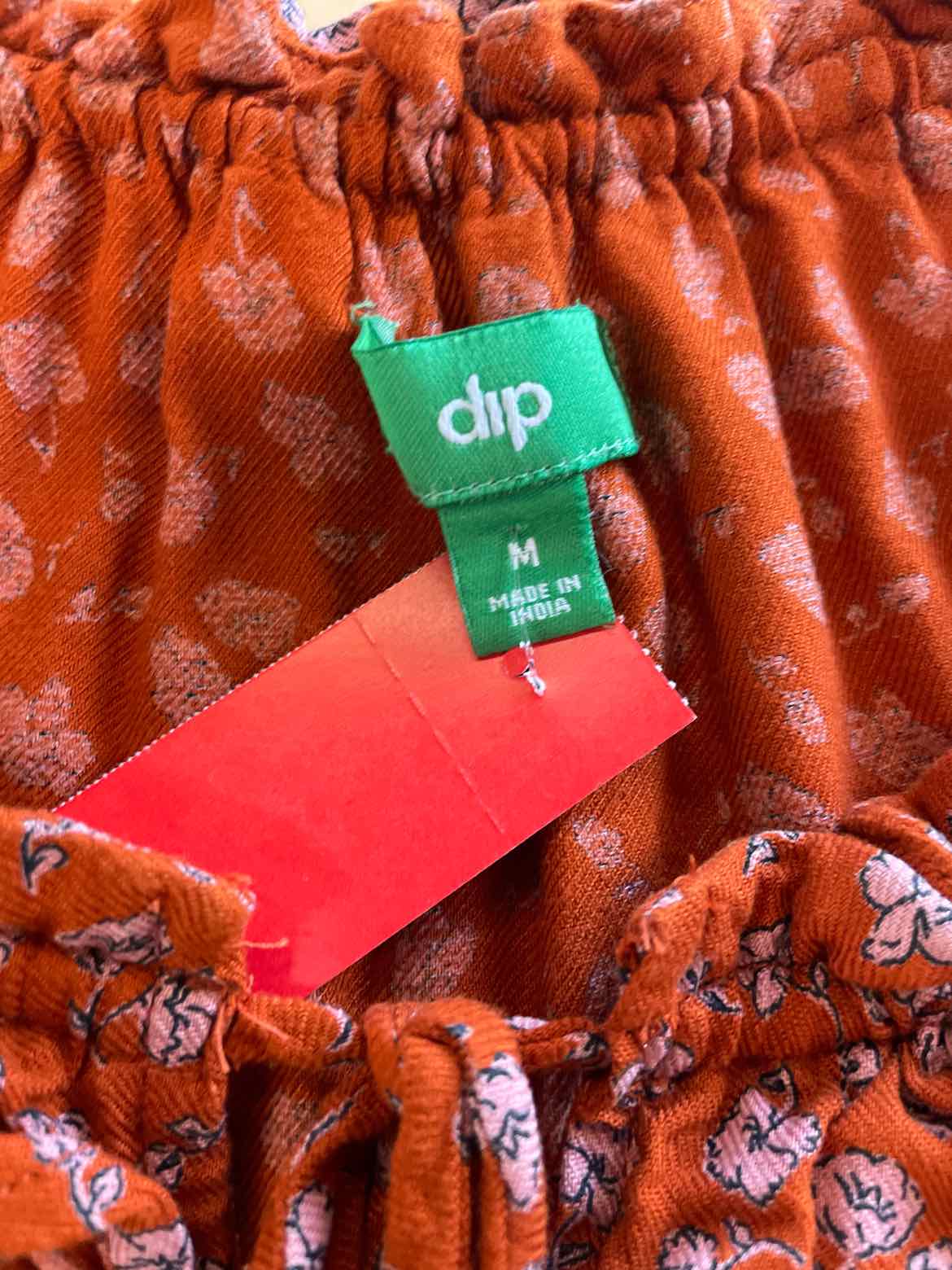 dip Size M Orange Blouse