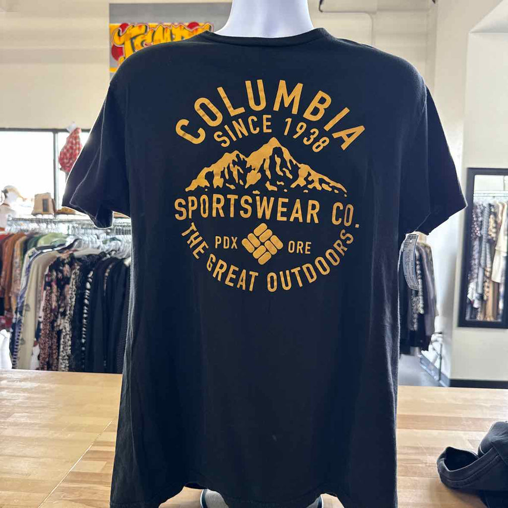 Columbia Men's Size L Black MENS T-shirt
