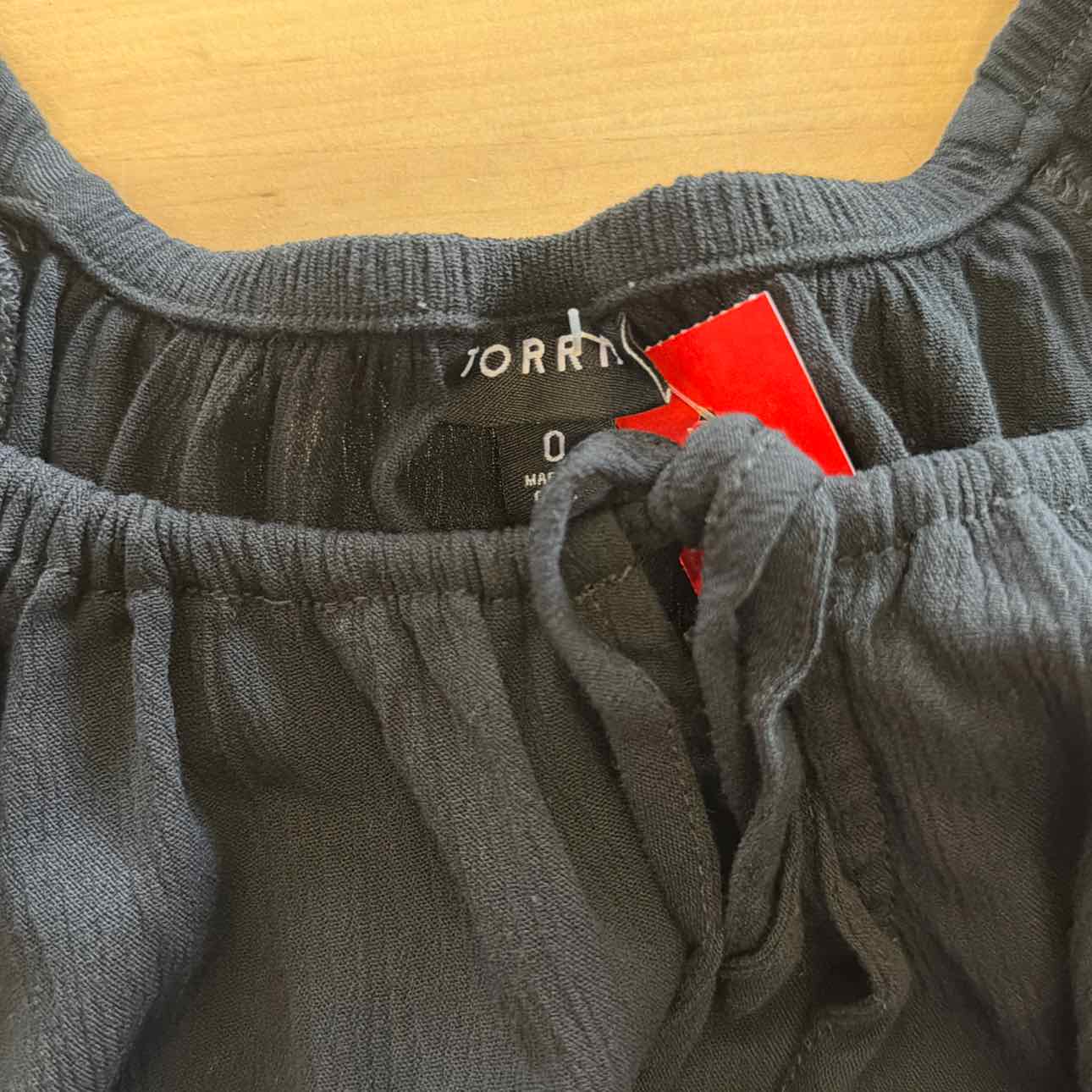 Torrid Size 0 Black Used Blouse