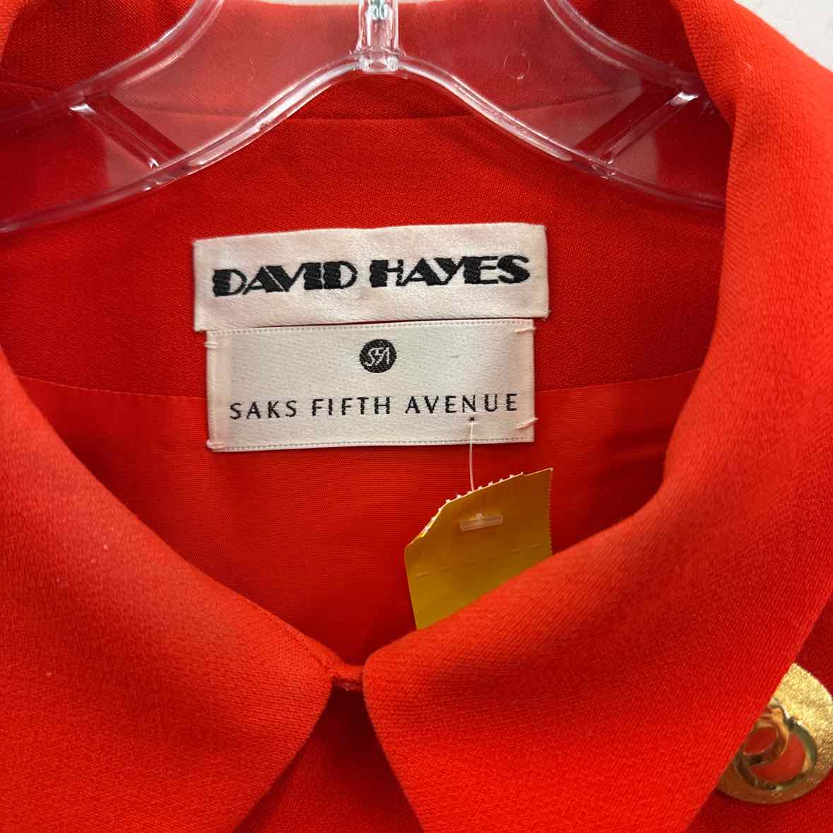 David Hayes Size 14 Orange Coat