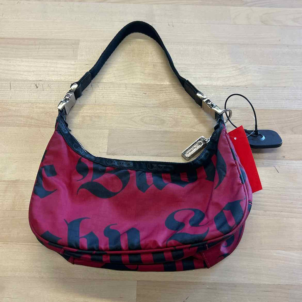LesportSac Red/black Nylon Preloved Handbag