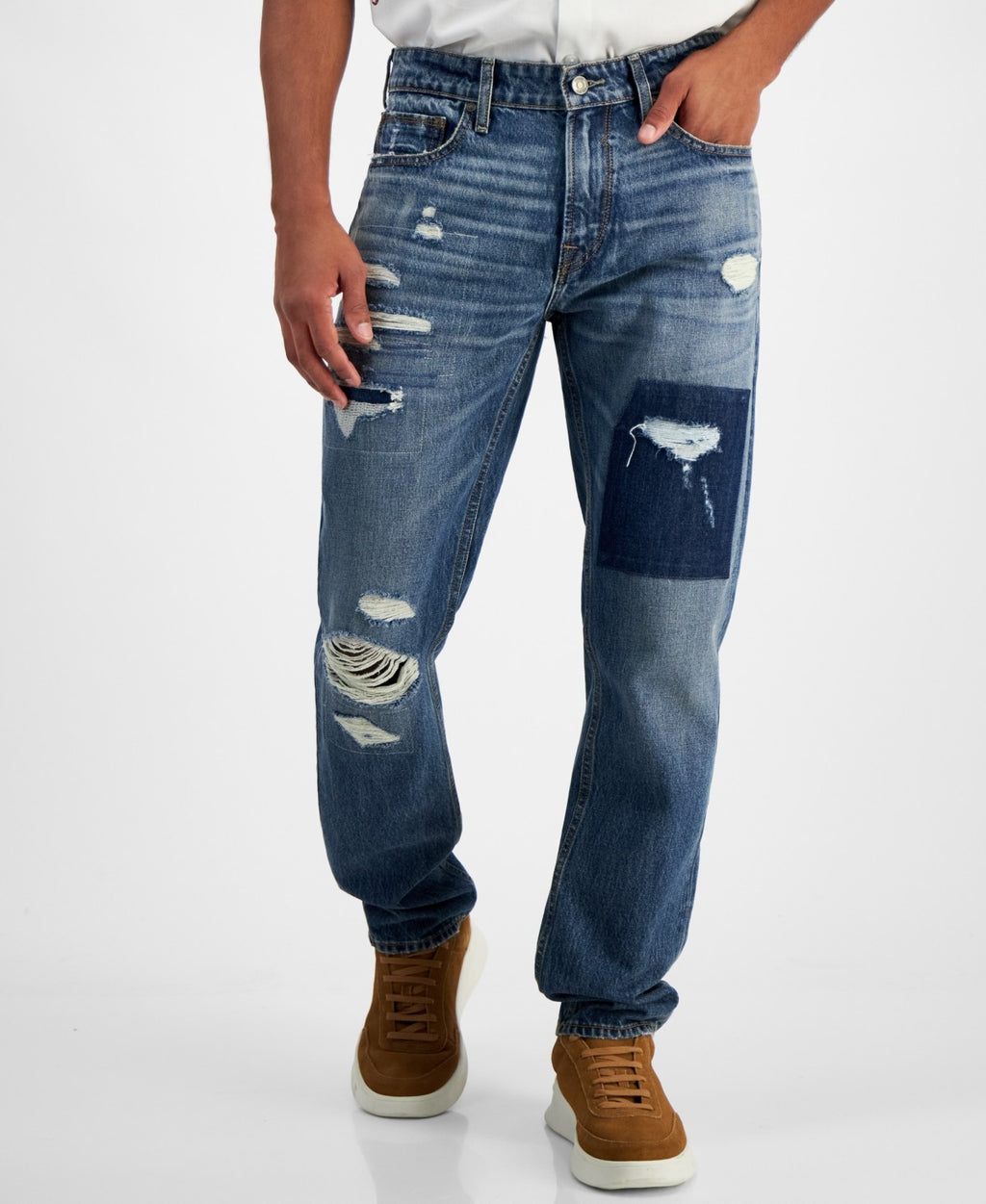 Guess Size 38x32 Blue Denim New Jeans