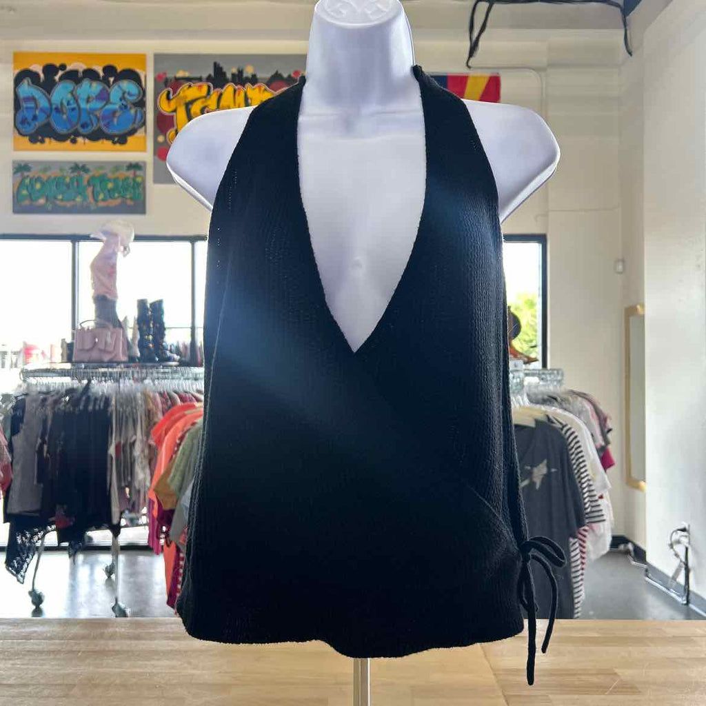 Willow & Root Size M Black Knit Preloved Tank