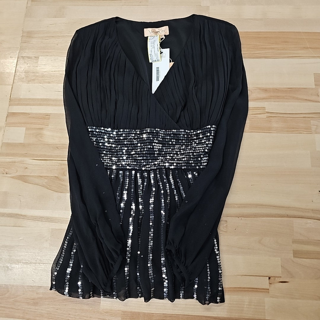 Vera City Size L Black Blouse