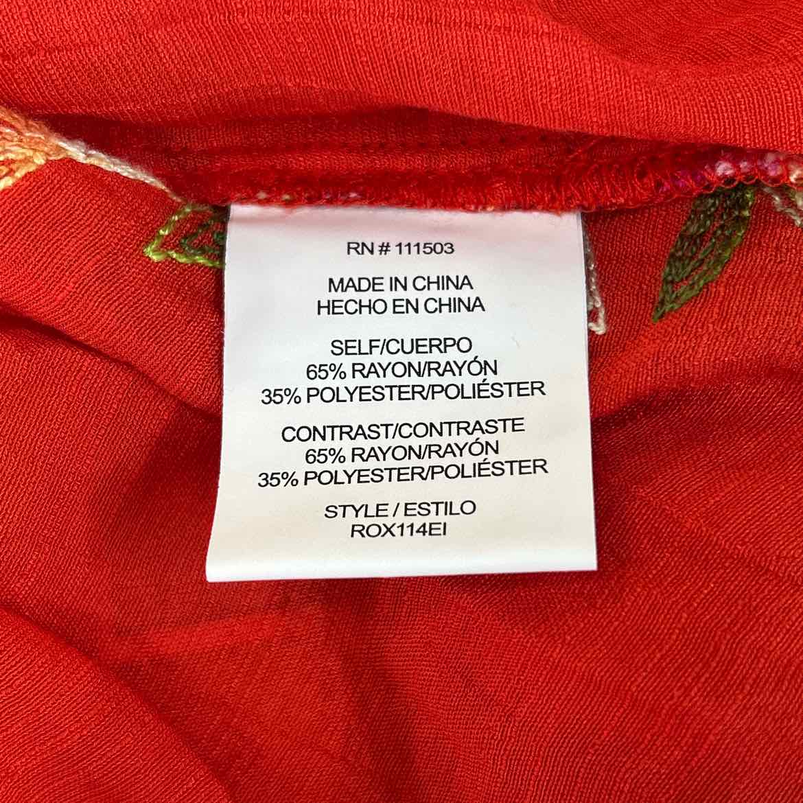 Figueroa&Flower Size M Orange Preloved Blouse LS