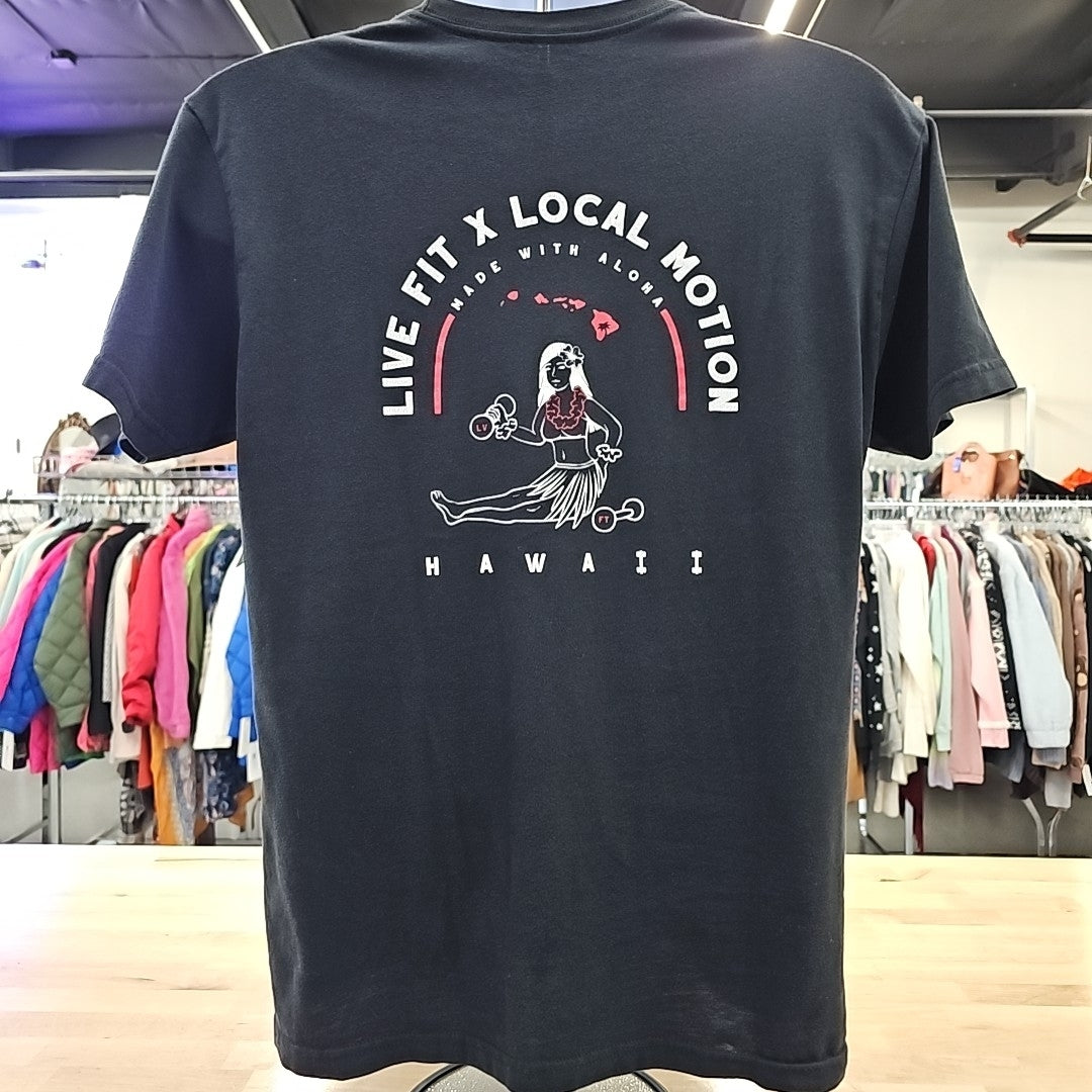 Live fit Men's Size M Black MENS T-shirt