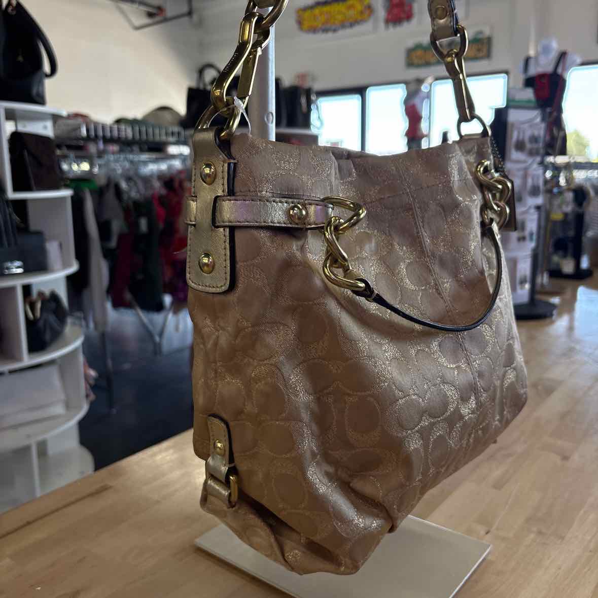 Coach Gold Preloved Handbag