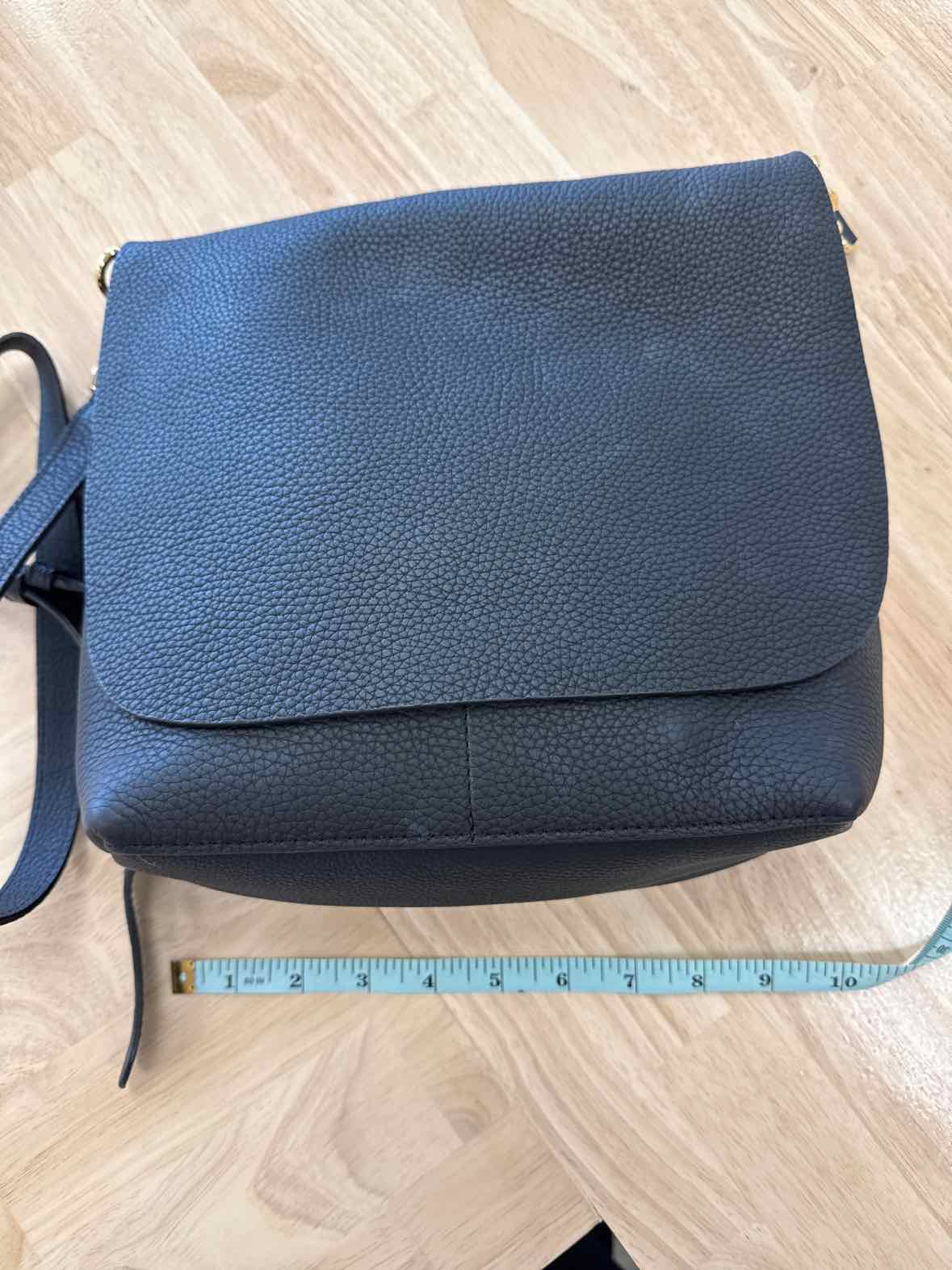 GiGi New York Andie Black Leather Crossbody