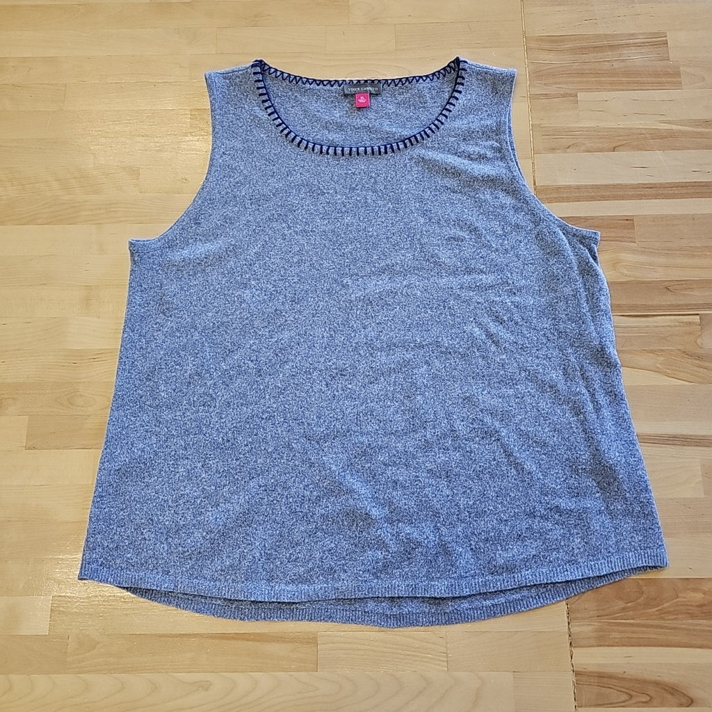 Vince Camuto Size XL Blue Sleeveless