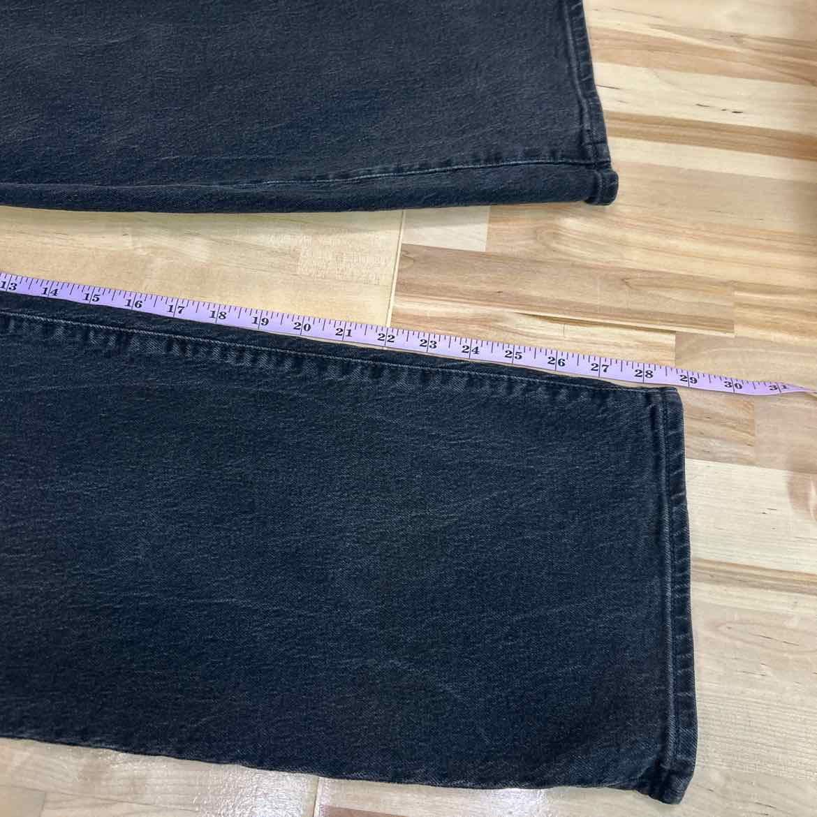 Madewell Size 28 Black & Green prints Denim Preloved Jeans