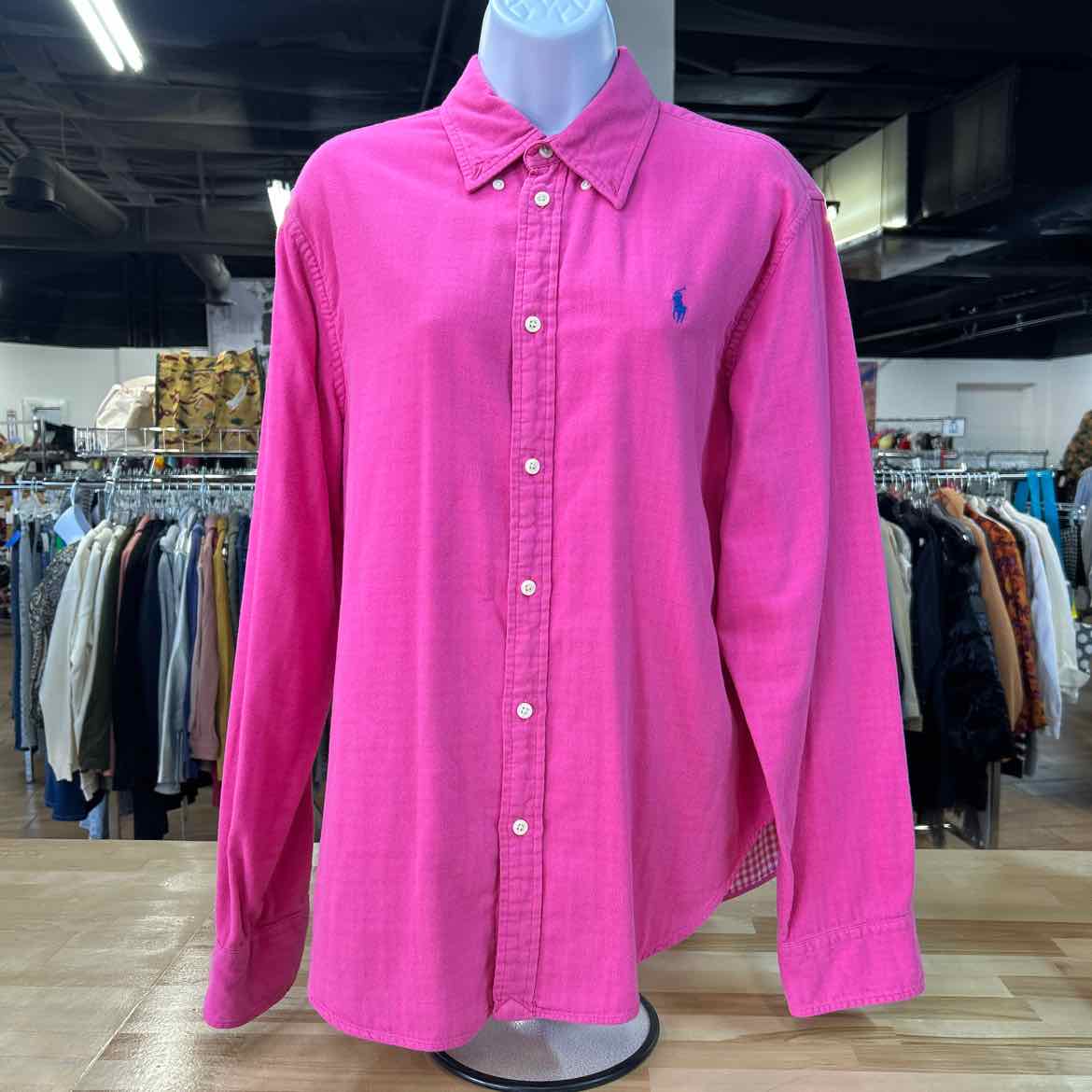 Ralph Lauren Size XL Pink Preloved Button Down LS