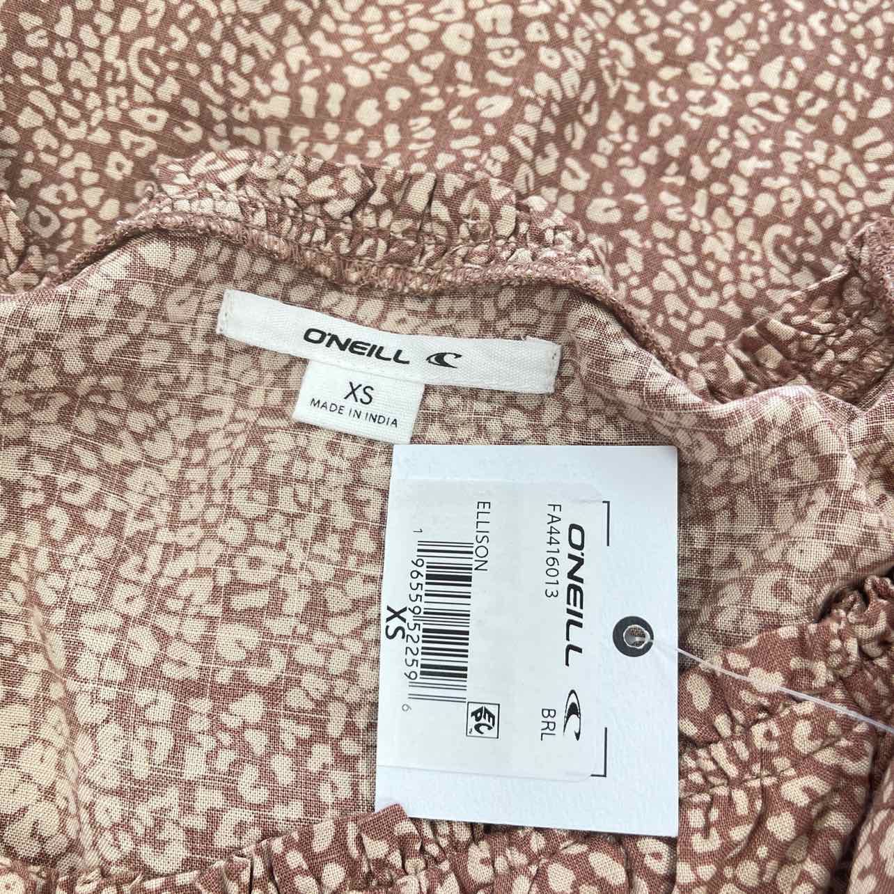 Oneill Size XS Brown New Dress