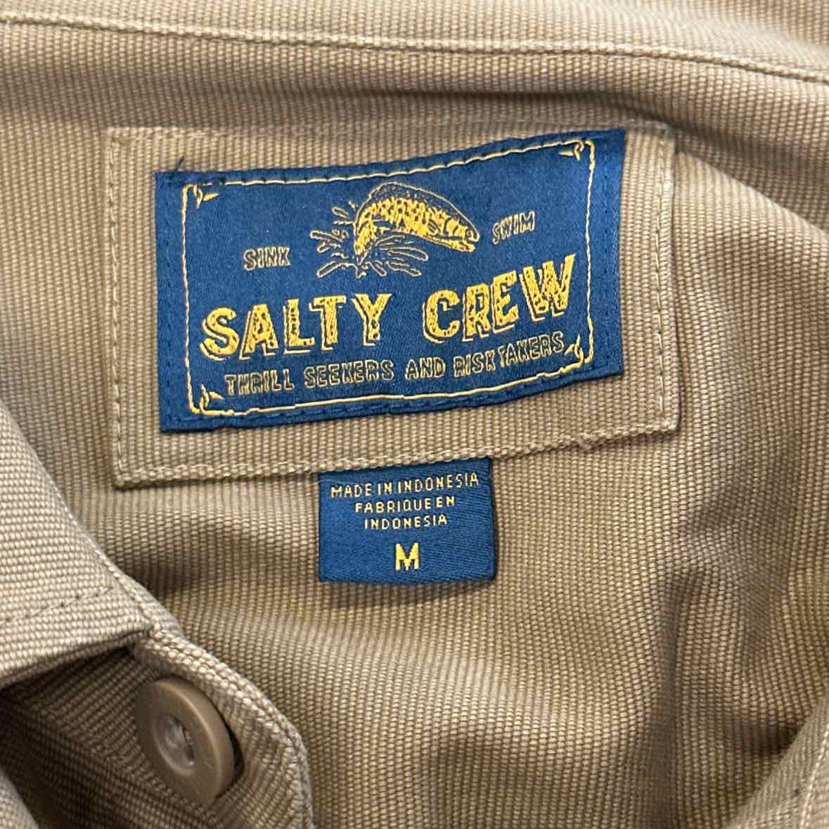 Salty Crew Size M Brown MENS Jacket