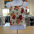 Ambiance Size L White Red Preloved Tank