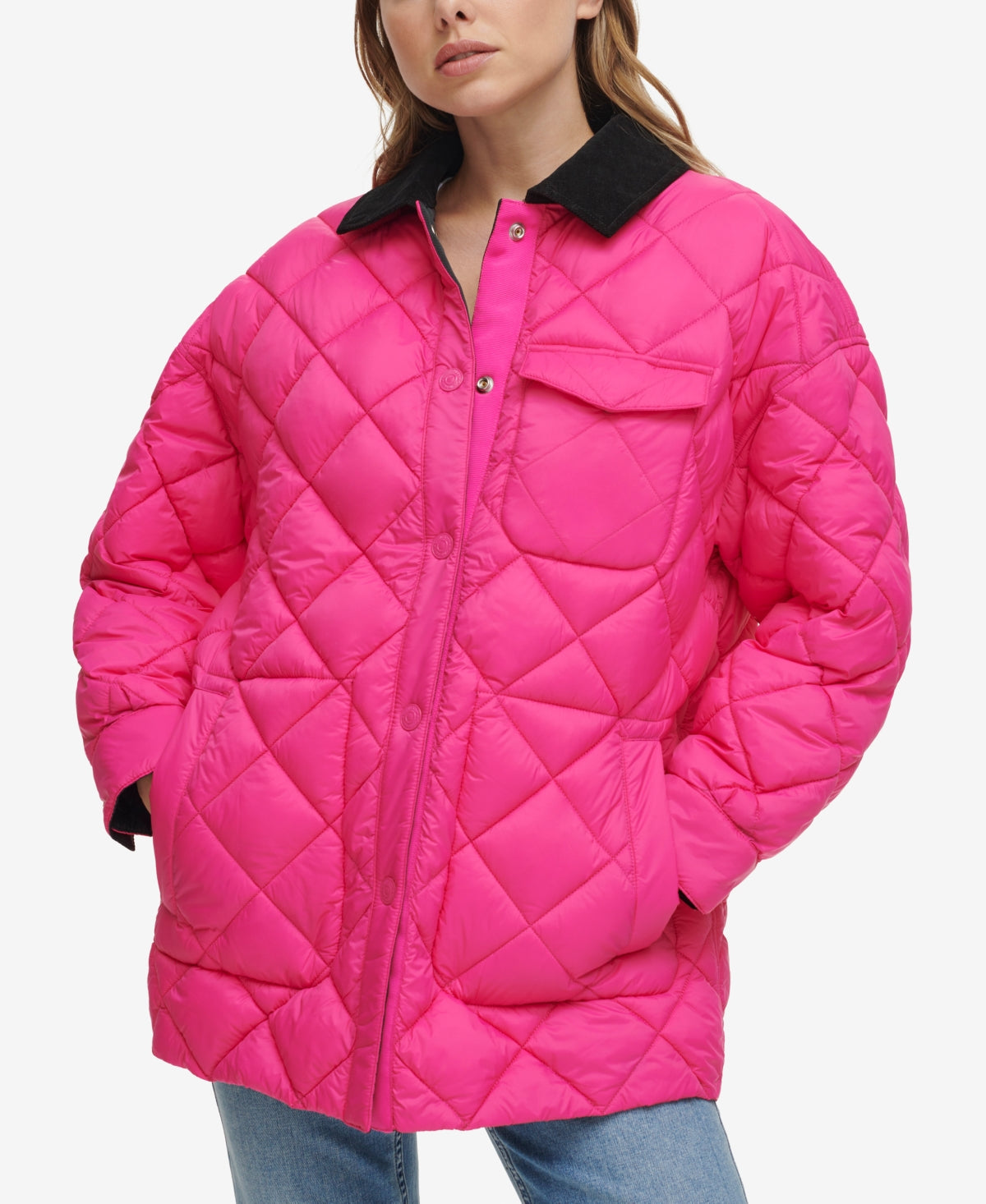 Calvin Klein Size S Pink Black Jacket