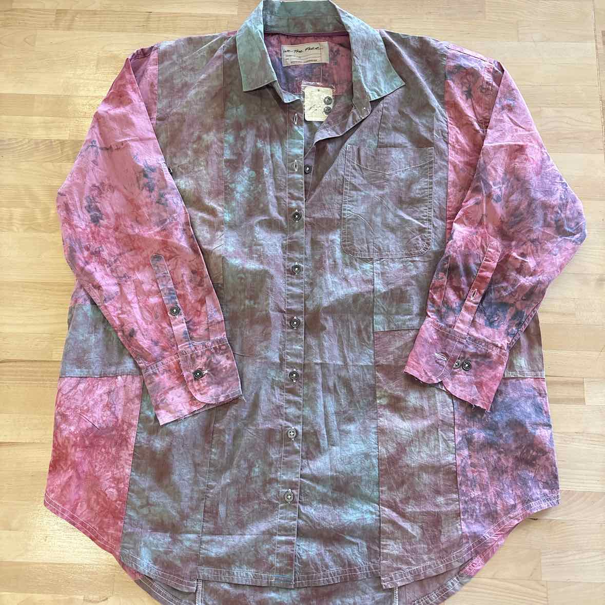 we the free Size XS Multi-Color Button Down Shirt