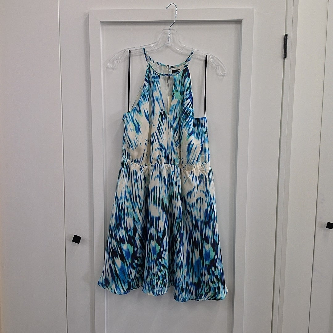 Forever 21 Size L Green/Blue Preloved Dress